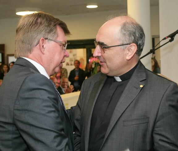 Der neue Caritas Direktor Herbert Beiglböck mit Bischof Wilhelm Krautwaschl.