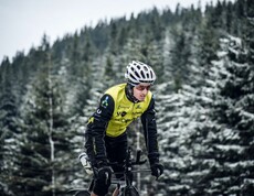 Severin Zotter auf seiner Rekord-Radfahrt Österreich Süd-Nord.