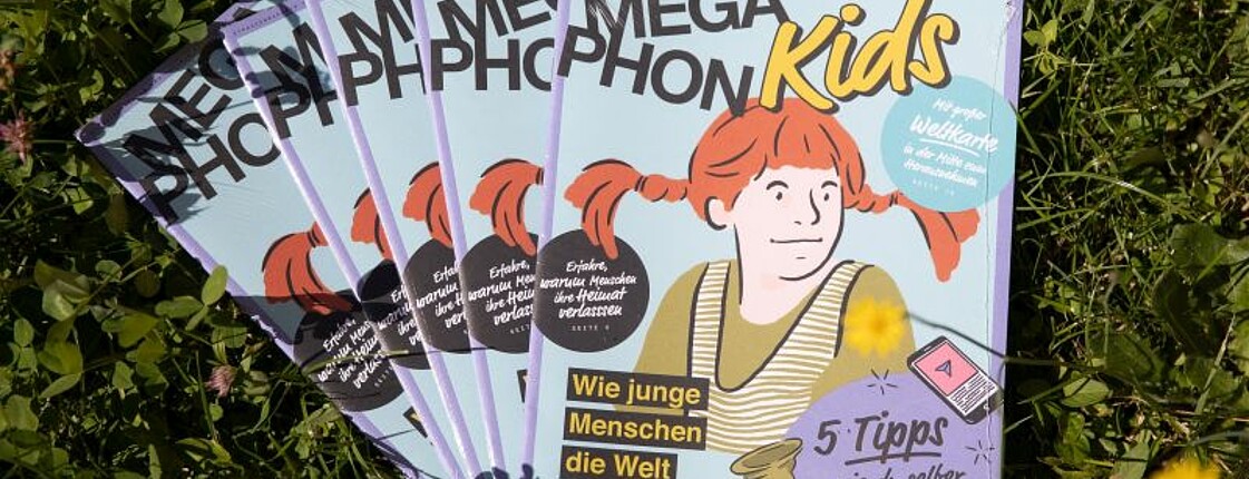 Megaphon KIDS, dier erste Straßenzeitung Österreichs für Kinder, ist da!