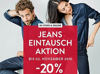 Aktions-Flyer mit Hinweis auf 20% Nachlass